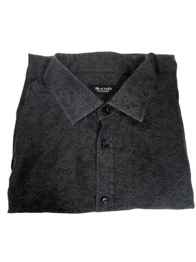 Sand Copenhagen Long Sleeve Cotton Slim Fit Button Up Shirt, size 43 (17”)